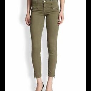 Current Elliot soho zoo stiletto olive sz 25